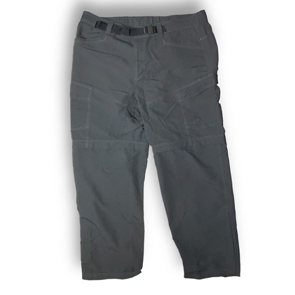 🧭 The North Face Dark Gray‎ Convertible Cargo Hiking Pants 👖➡️🩳 Men’s XL